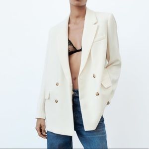 Zara white blazer - NWT - size large